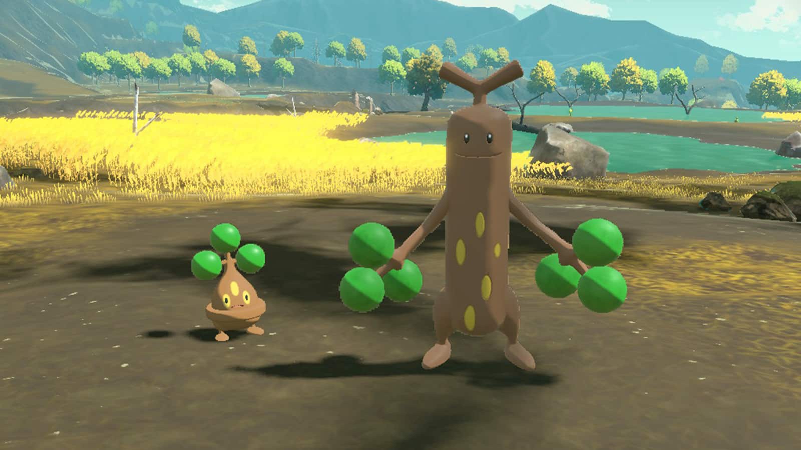 Bonsly and Sudowoodo appearing in Pokemon Legends Arceus