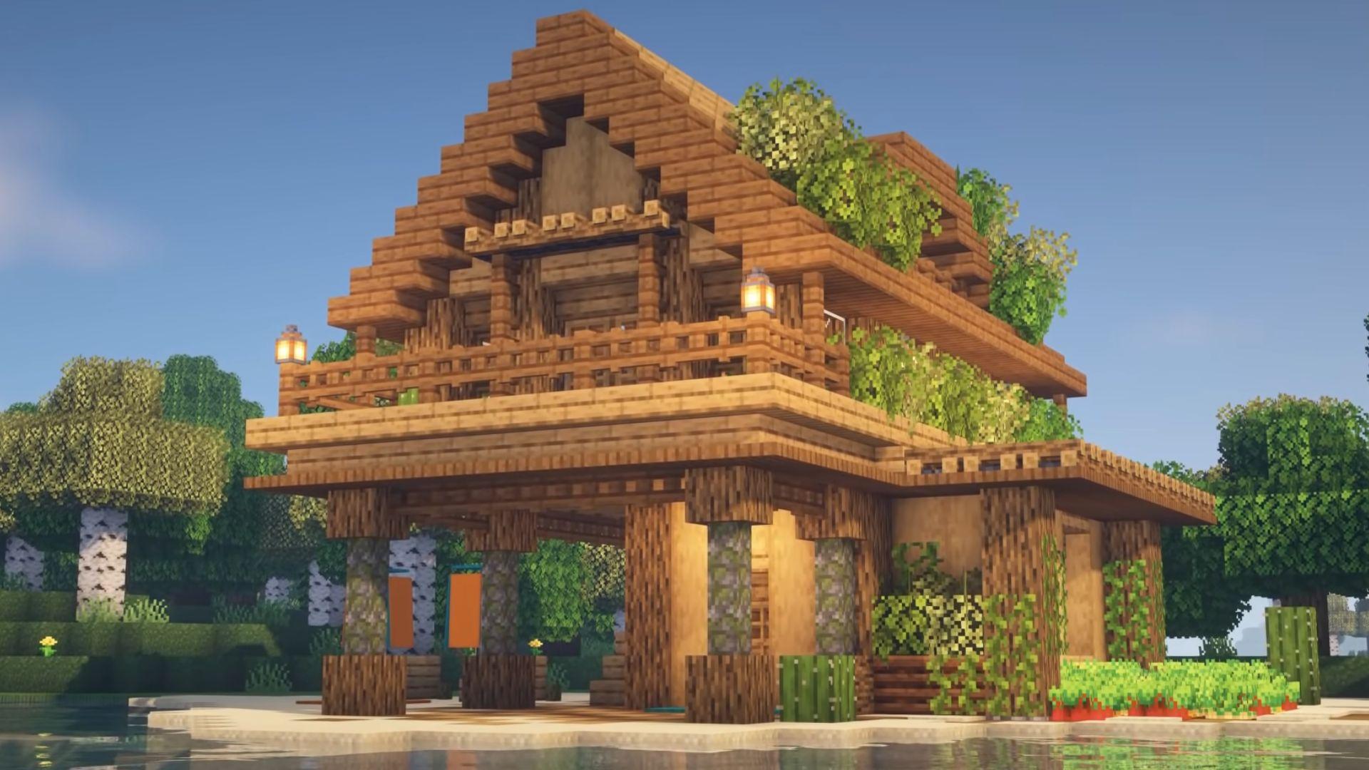 Minecraft beach house