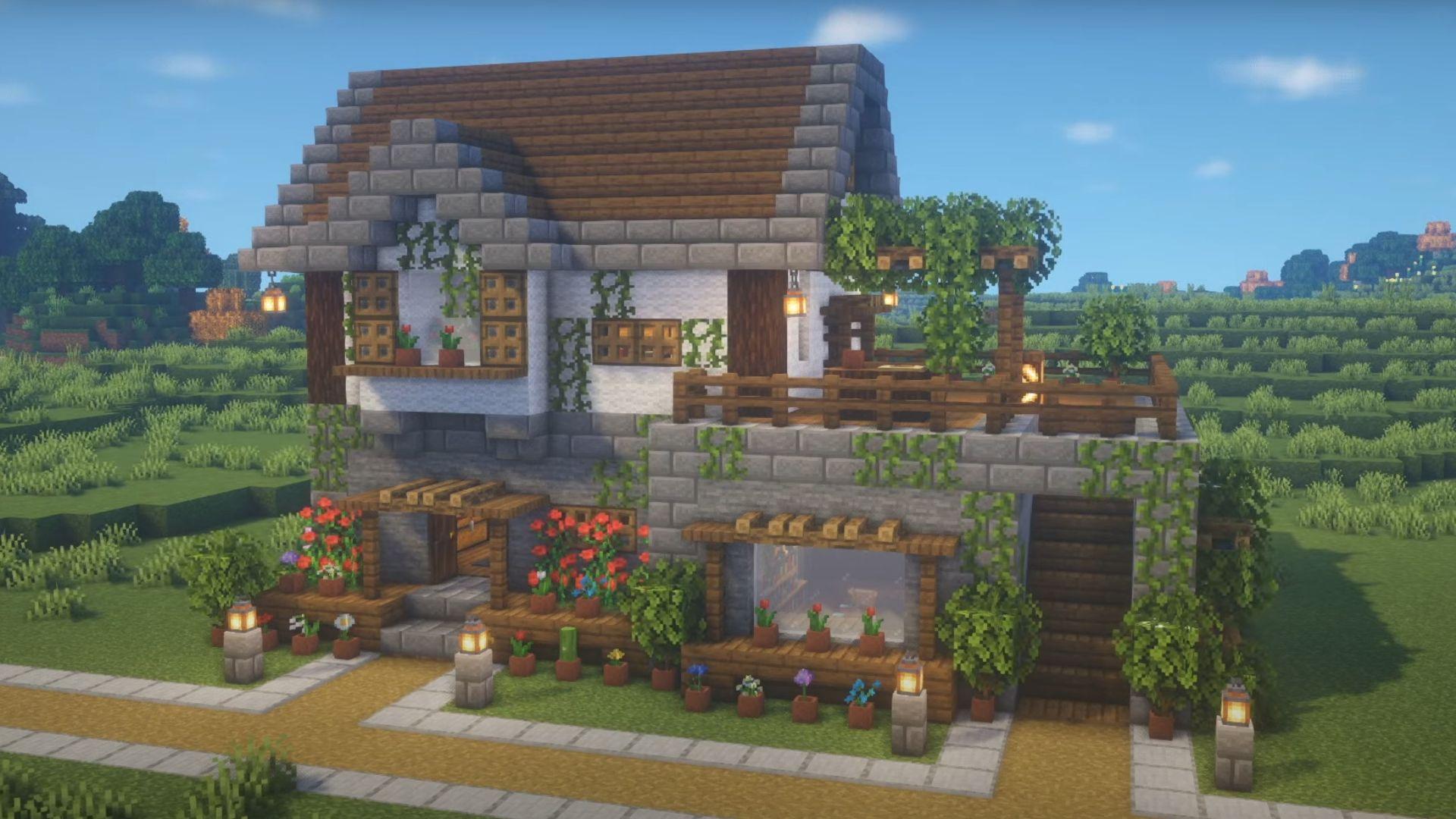 Minecraft jolie maison ferme
