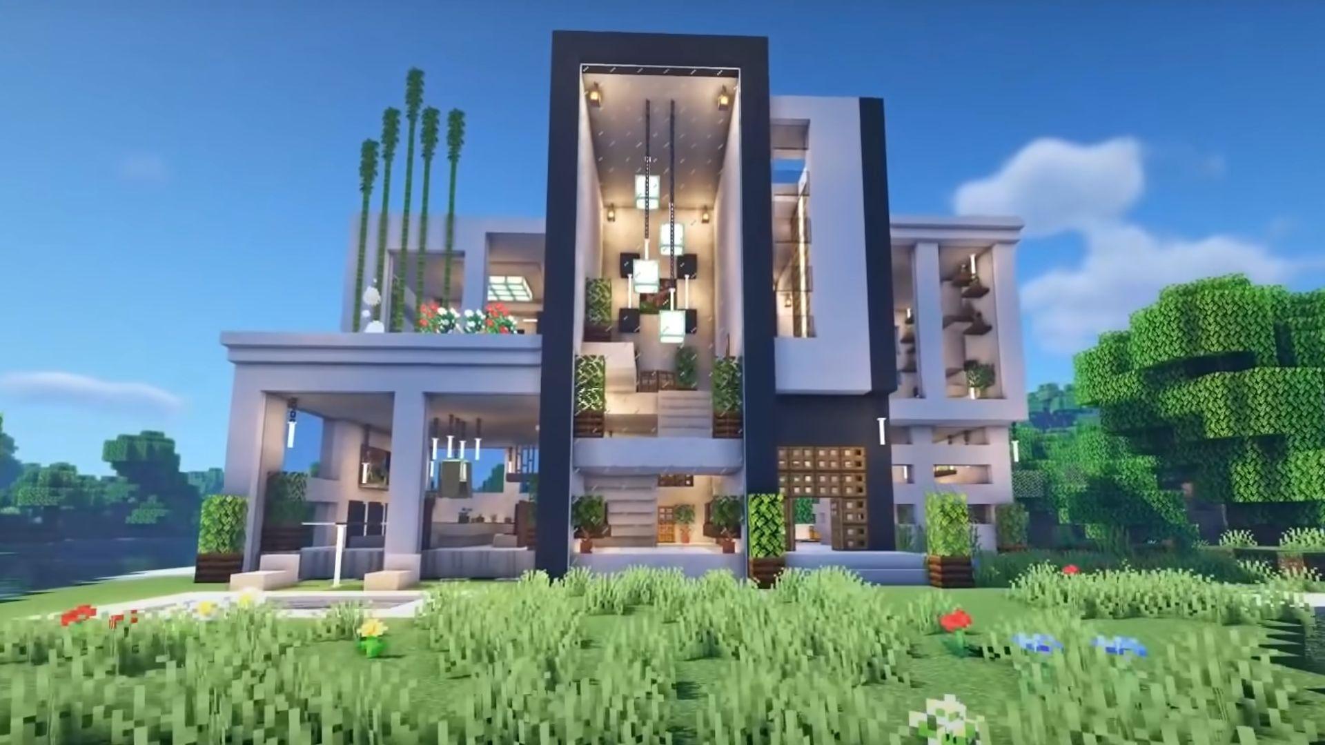 Minecraft modern house idea