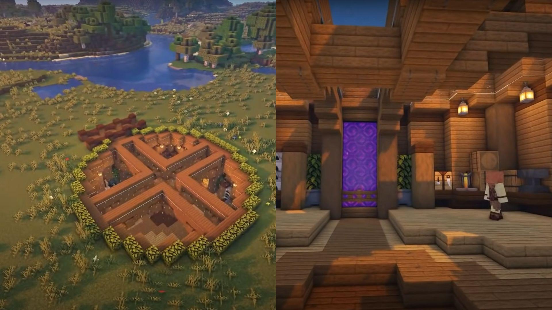 Survie d'une maison souterraine Minecraft