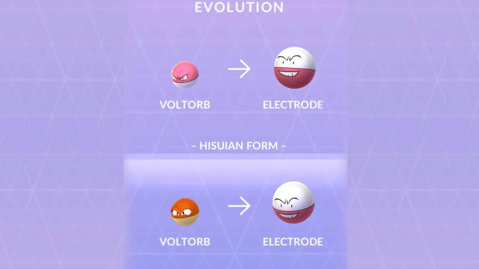 Pokemon Go Hisuian Electrode evolution screenshot.