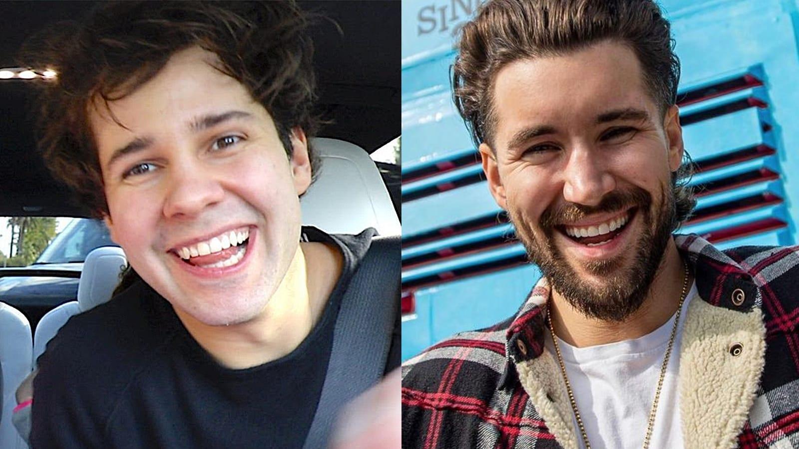 David Dobrik and Jeff Wittek smiling