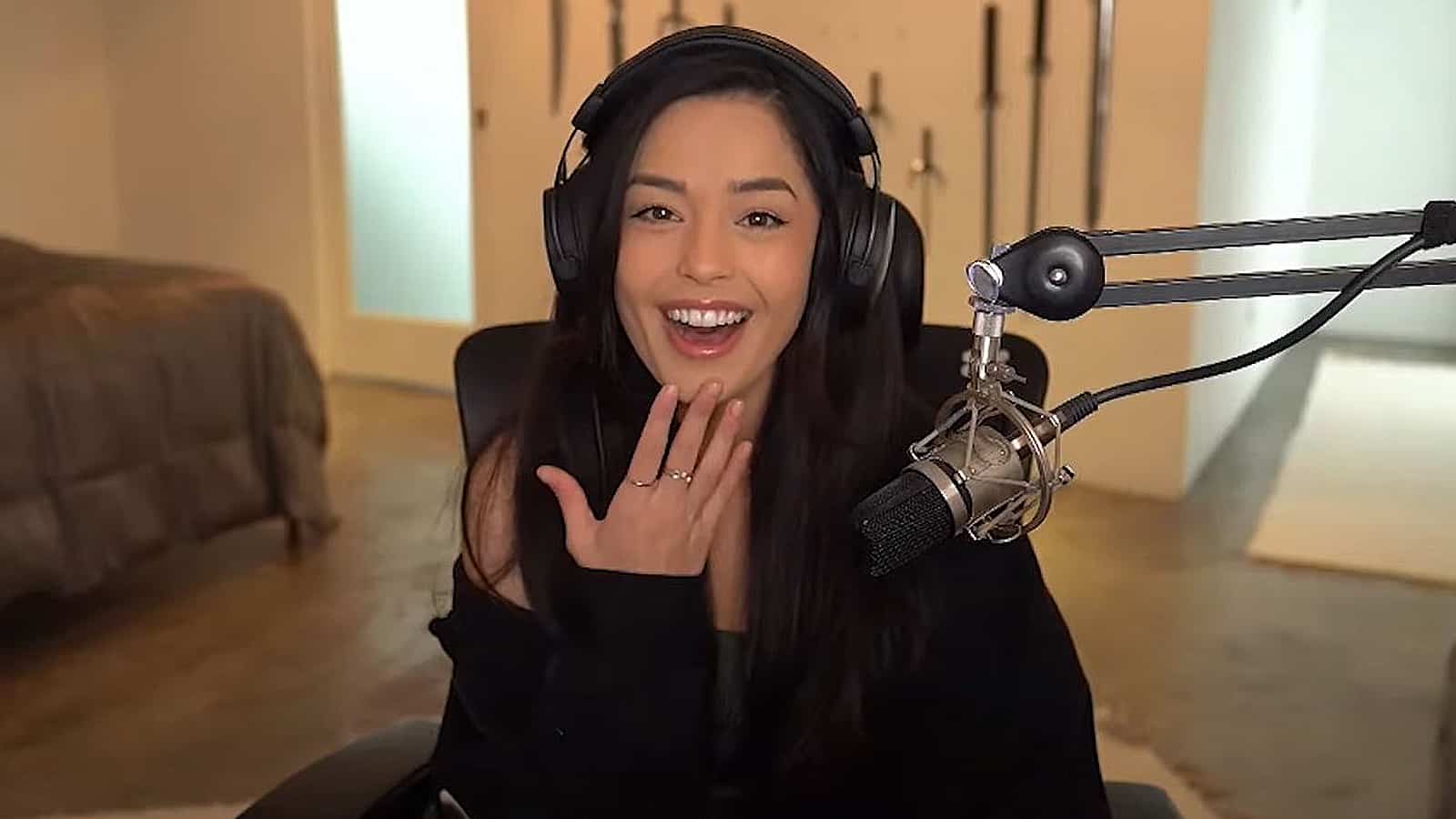 Valkyrae and the online community react to the viral moment when