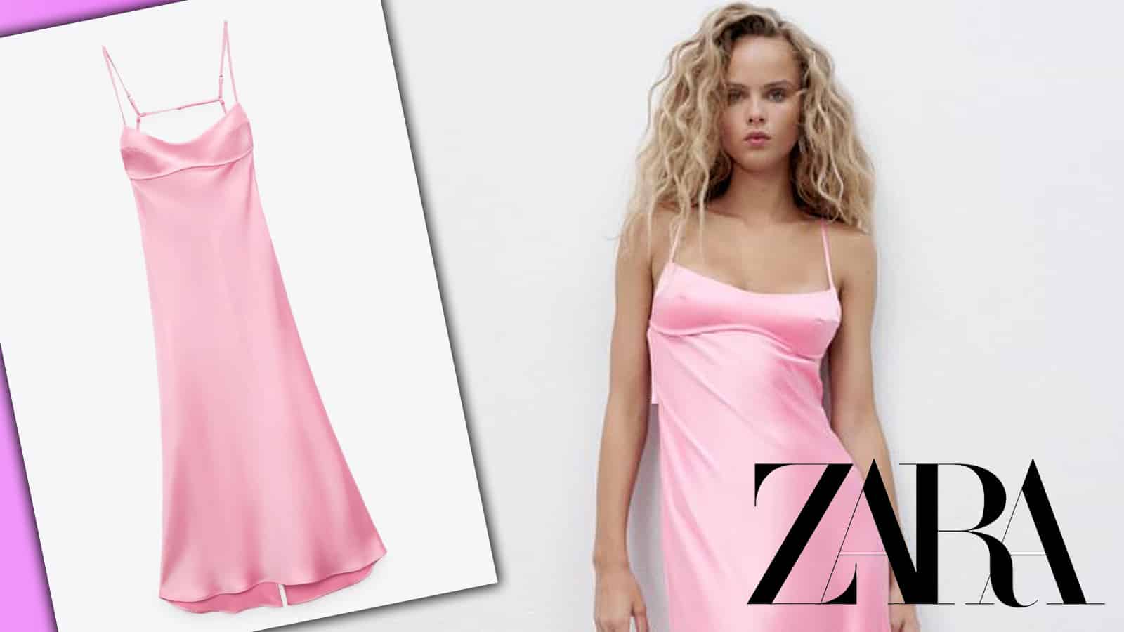 has a copy of sold-out viral pink Zara dress for HALF the