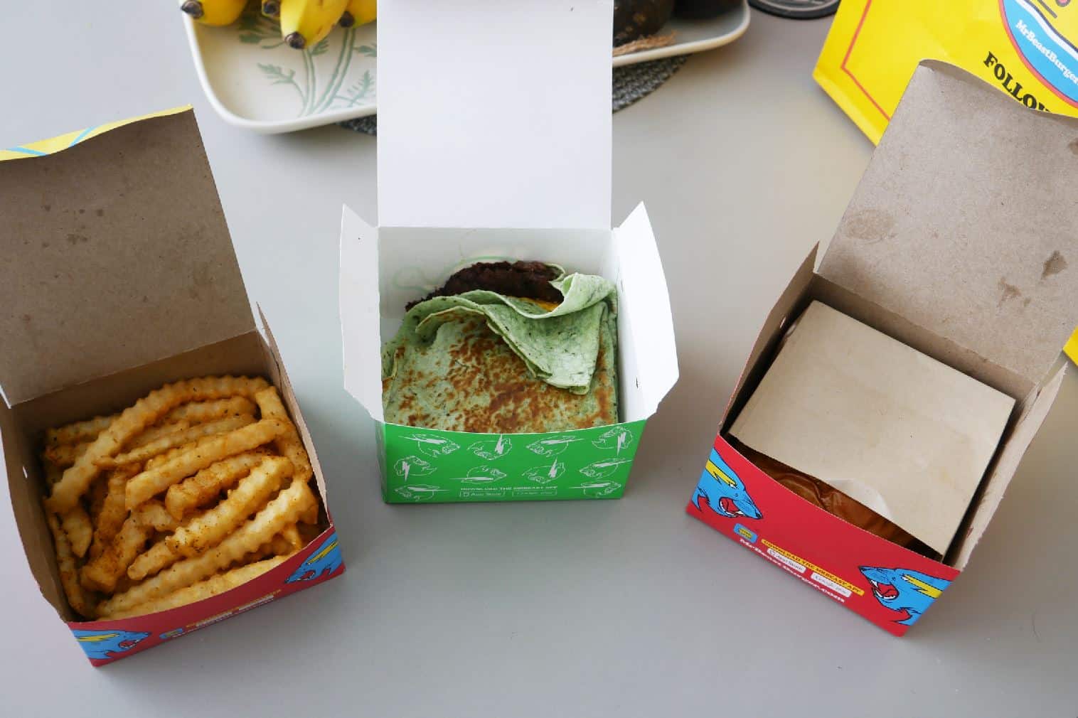 Shrek's Quesadilla available through MrBeast Burger