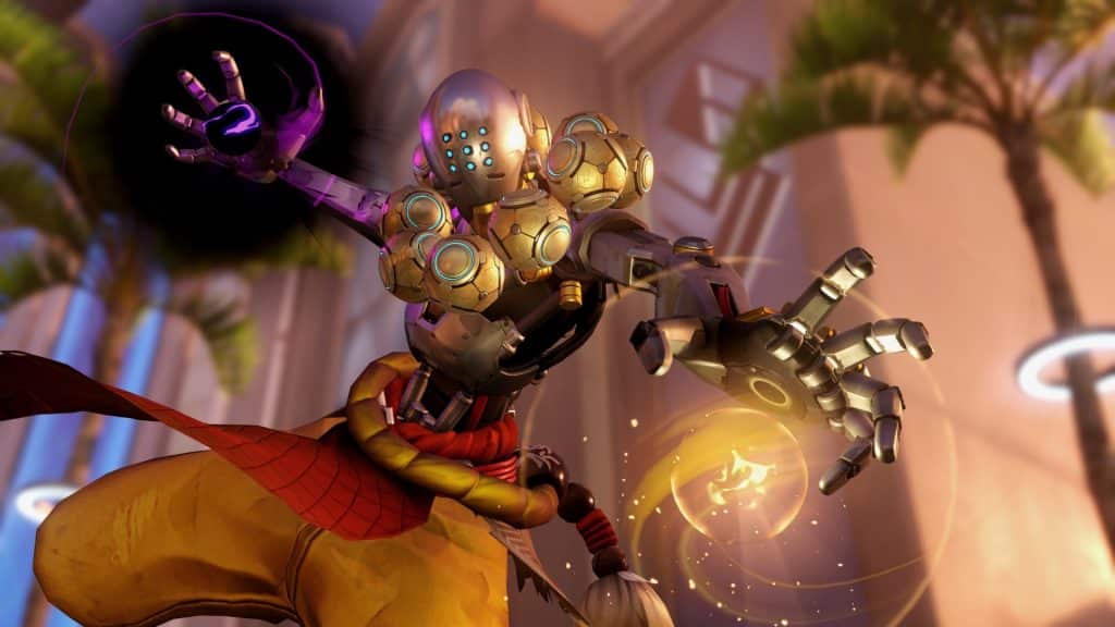 overwatch zenyatta using orbs of harmony and discord on Oasis