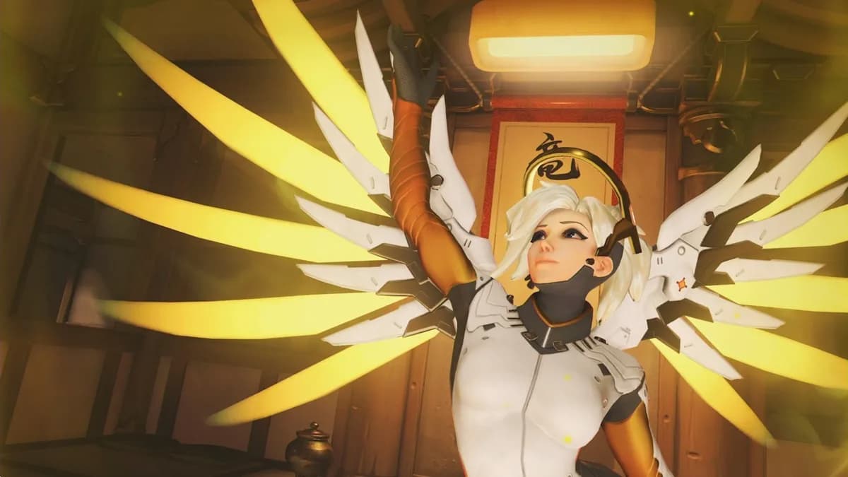 overwatch mercy resurrecting a fallen ally