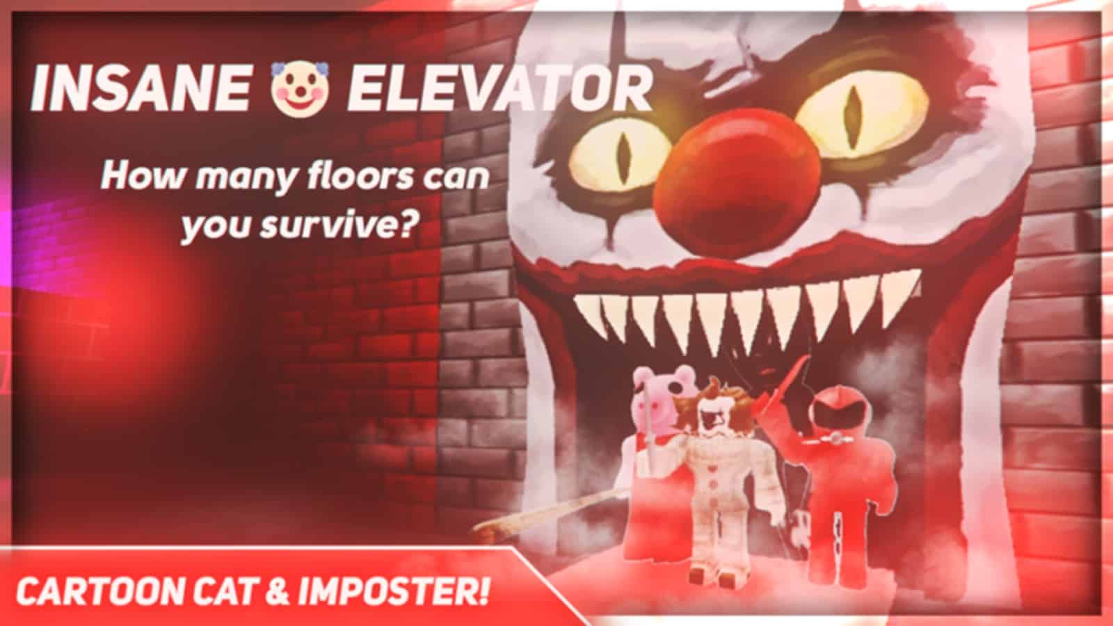 Roblox scary horror game Insane Elevator screenshot