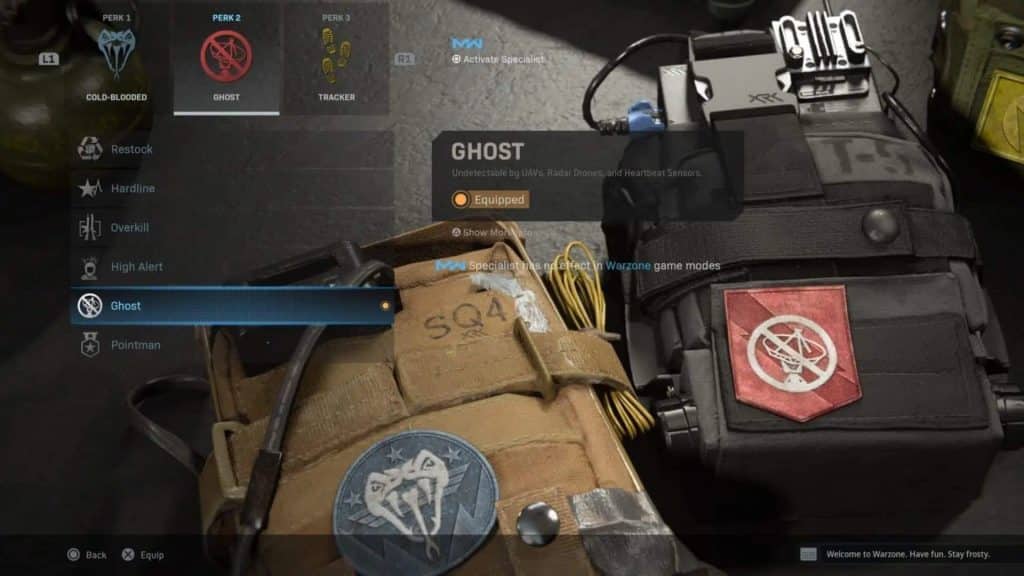 Ghost Perk in Warzone