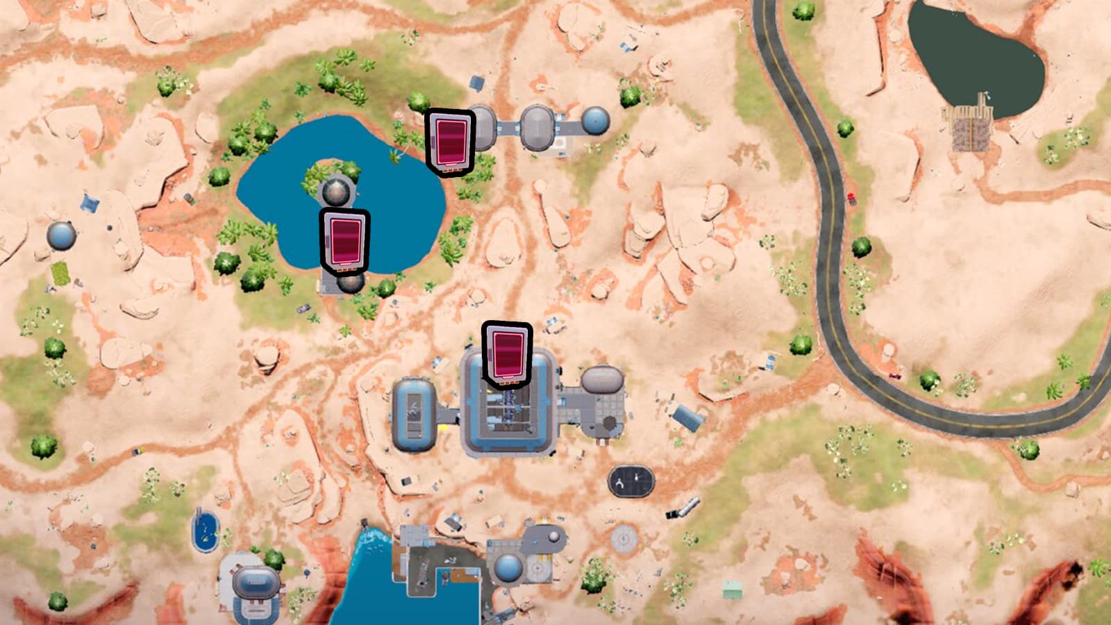 Omni Chip locations at Synapse Station in Fortnite