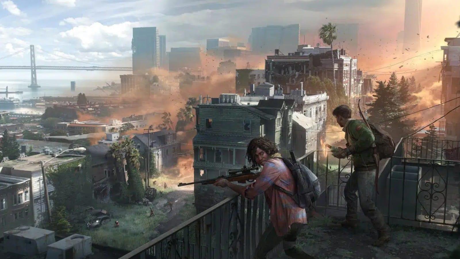 Art conceptuel officiel du prochain projet de factions multijoueurs The Last of Us de Naughty Dog