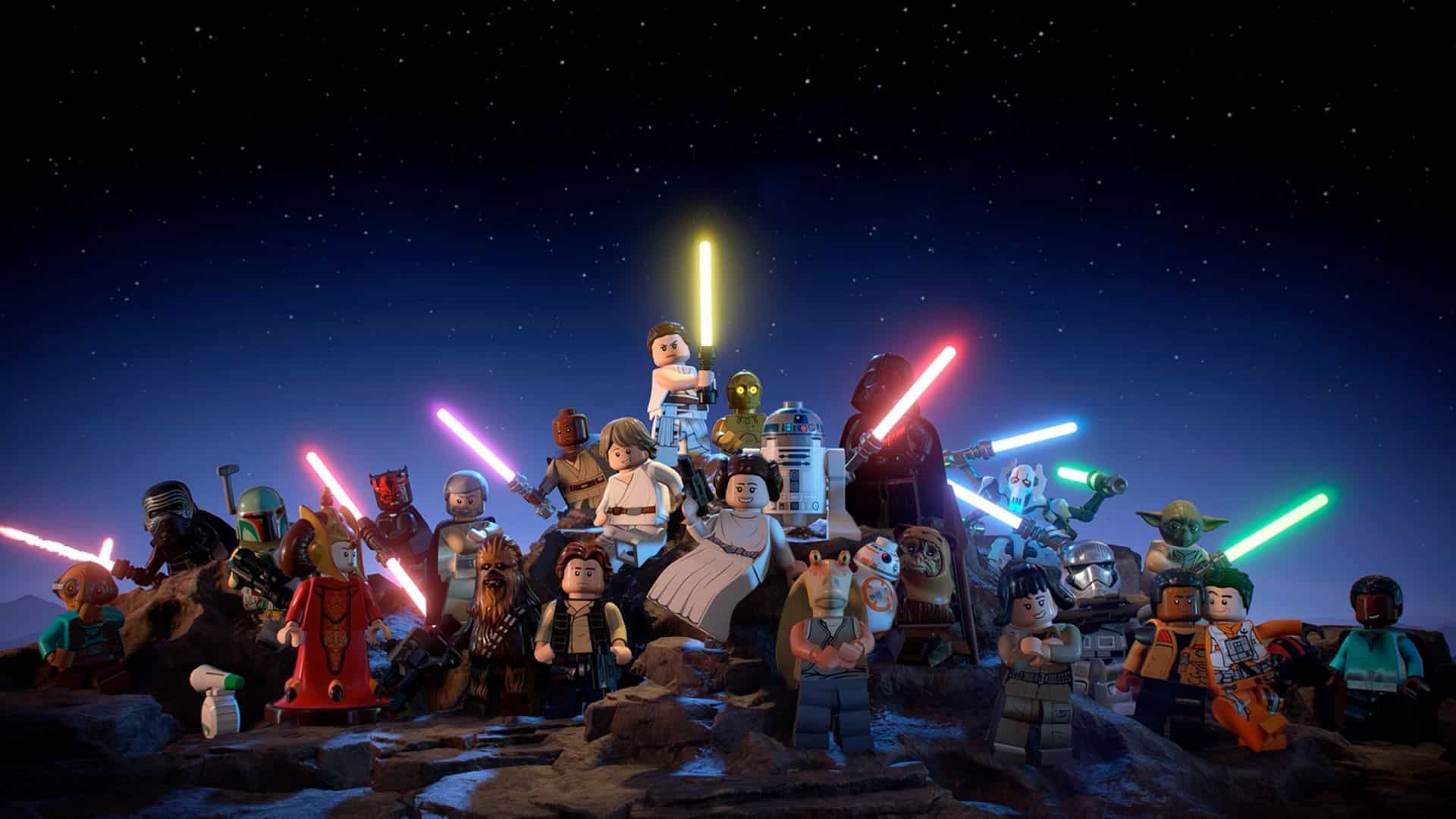 all the skywalker saga characters together