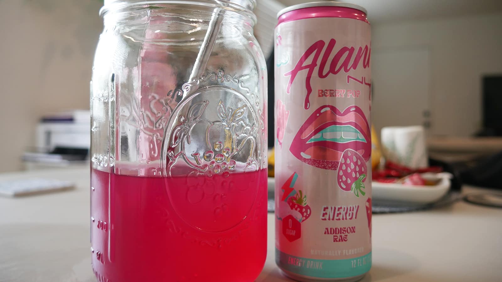 Addison Rae Alani Energy pink jar