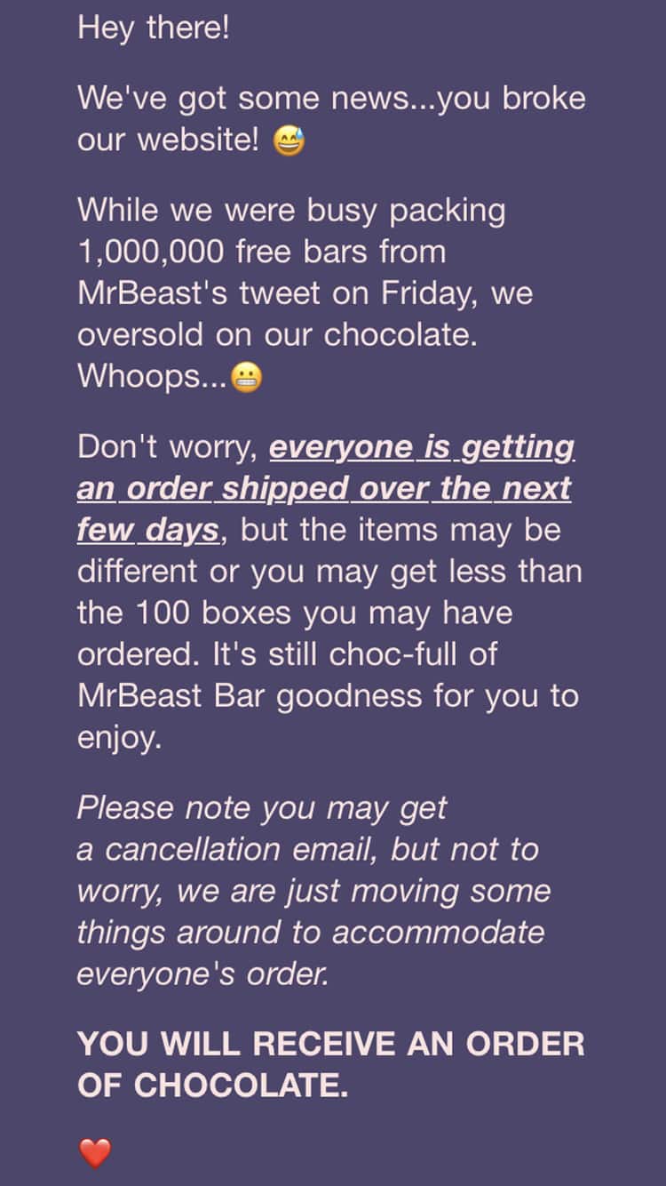 Yes, the rumours are true. MrBeast's Feastables chocolate bars are