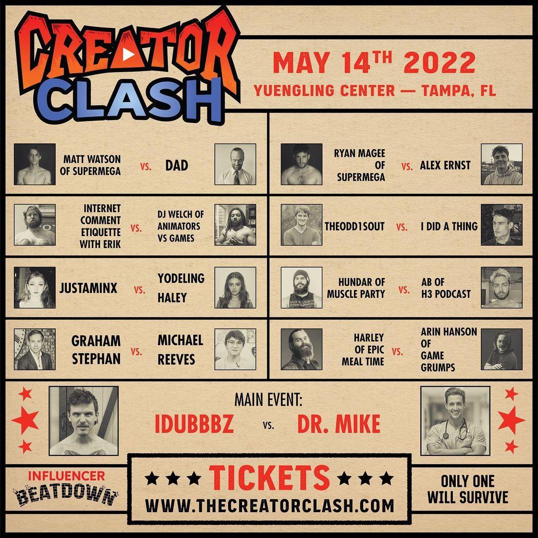 Creator Clash - iDubbbz vs Dr Mike: Live stream, start time, line-up, fight  card for TONIGHT'S r mega-show