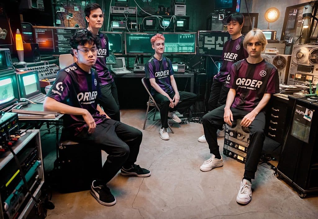 ORDER LoL team in front of computers at MSI 2022