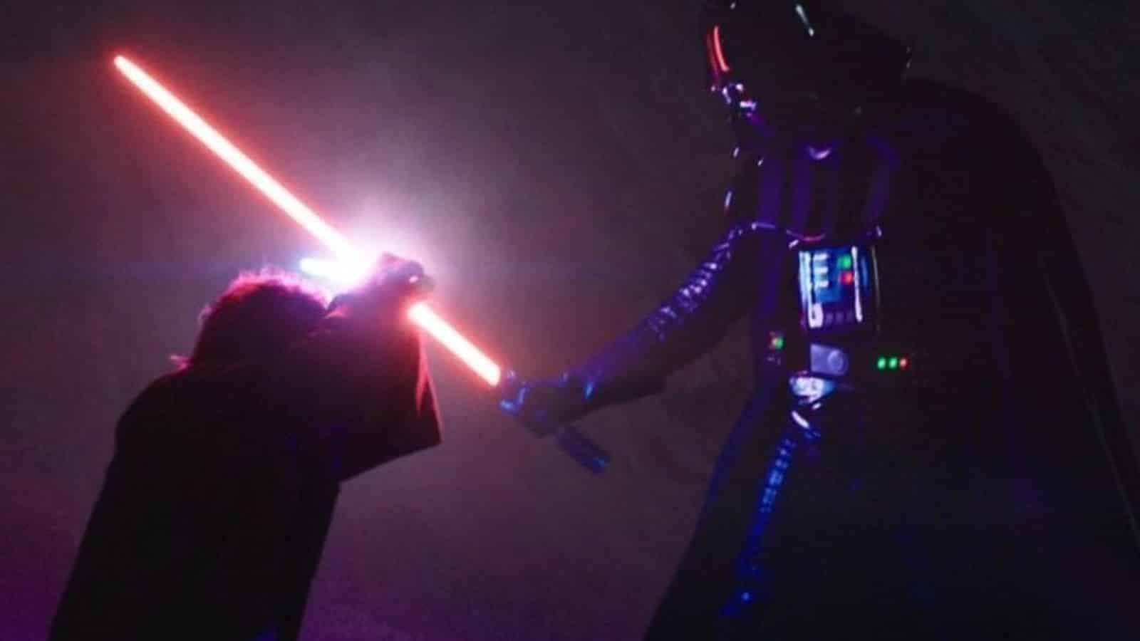 An image of Obi-Wan Kenobi and Darth Vader