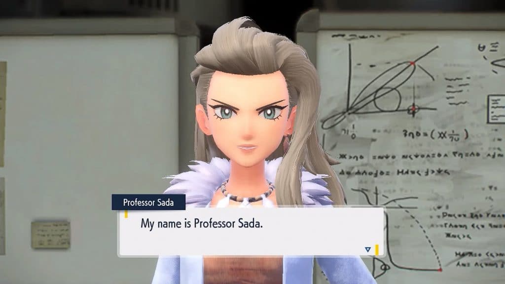 pokemon scarlet and violet professor sada introduction