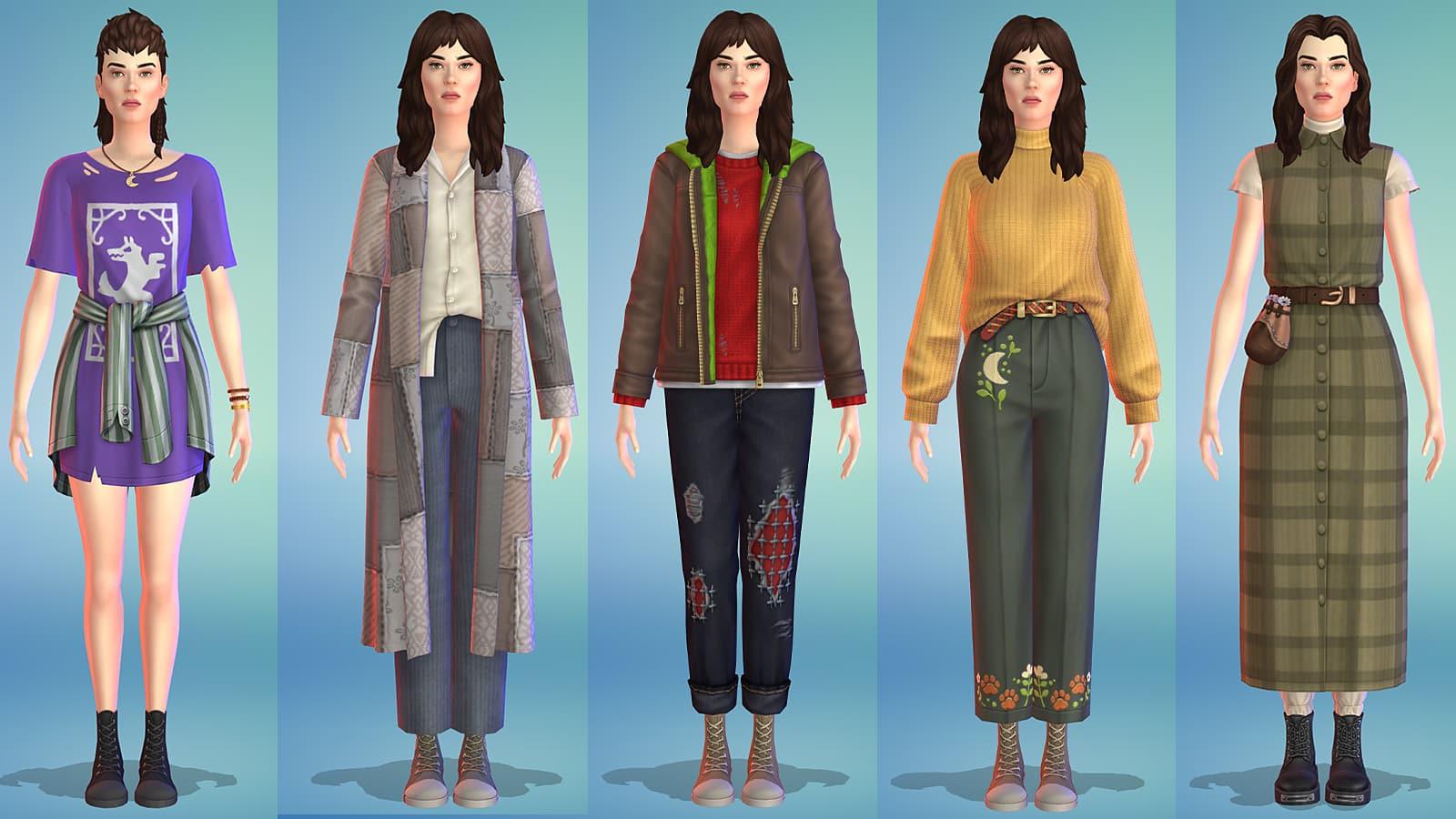 CAS items for feminine framed Sims