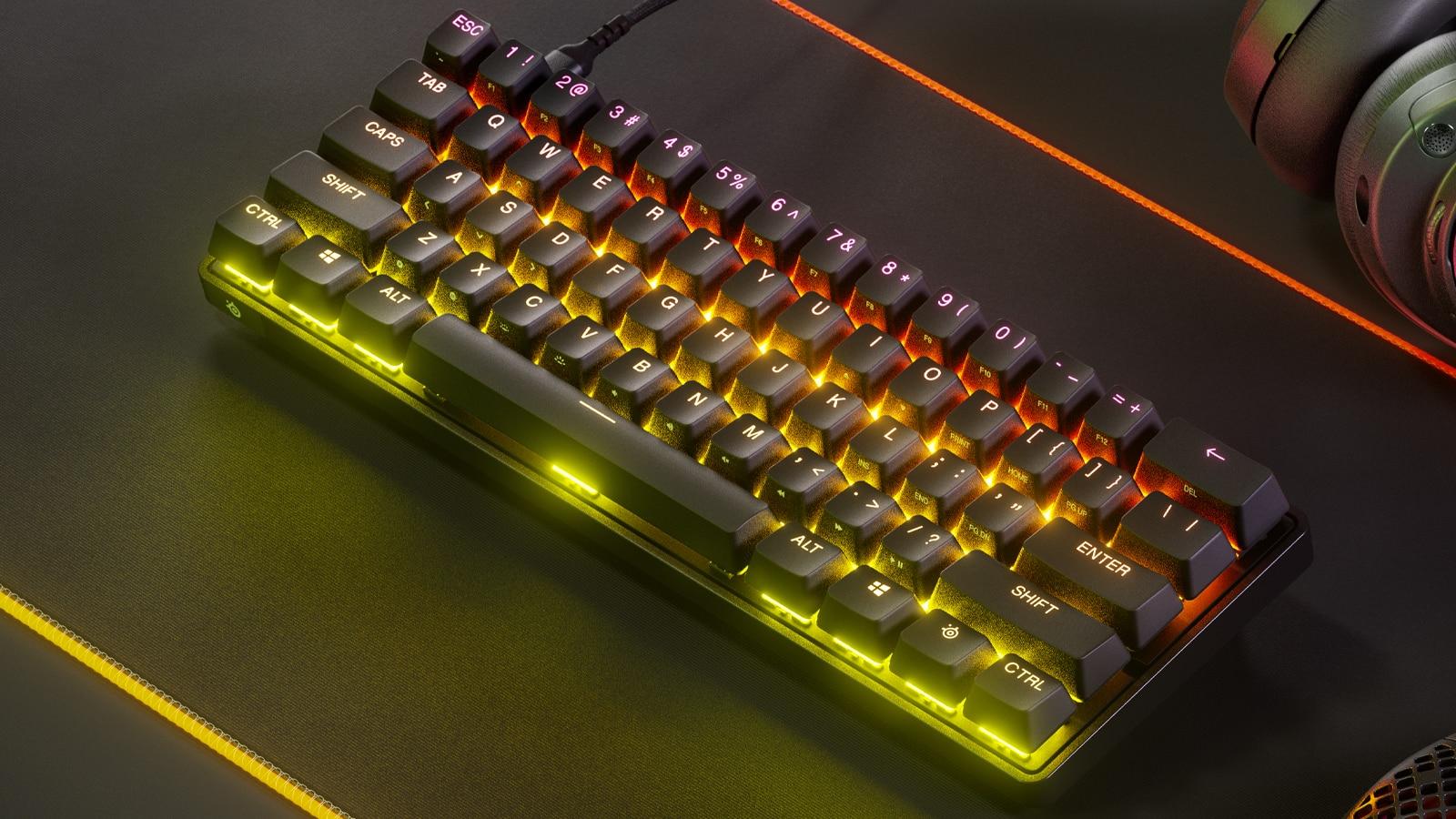 SteelSeries New Apex 9 Mini – HotSwap Optical Mini Keyboard – 60% Compact  Design – Optical Switches – RGB Customization – Aluminum Alloy Frame –