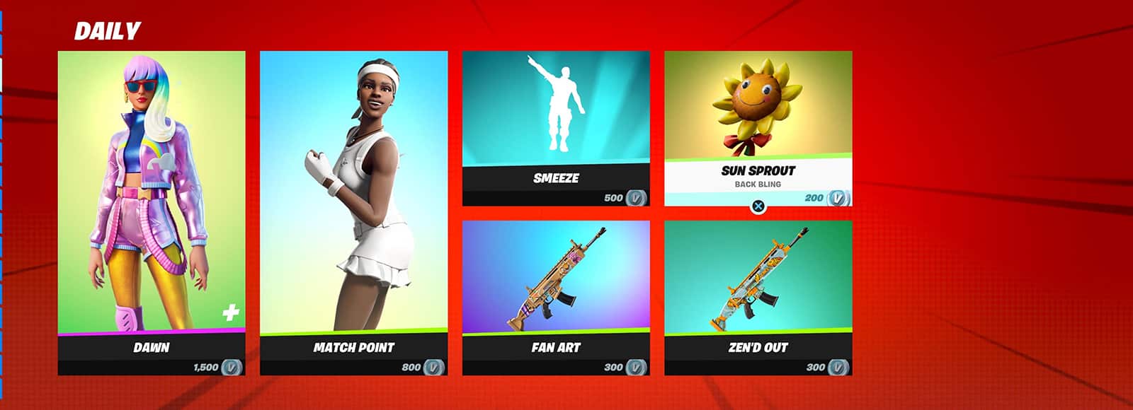 Fortnite item shop 3