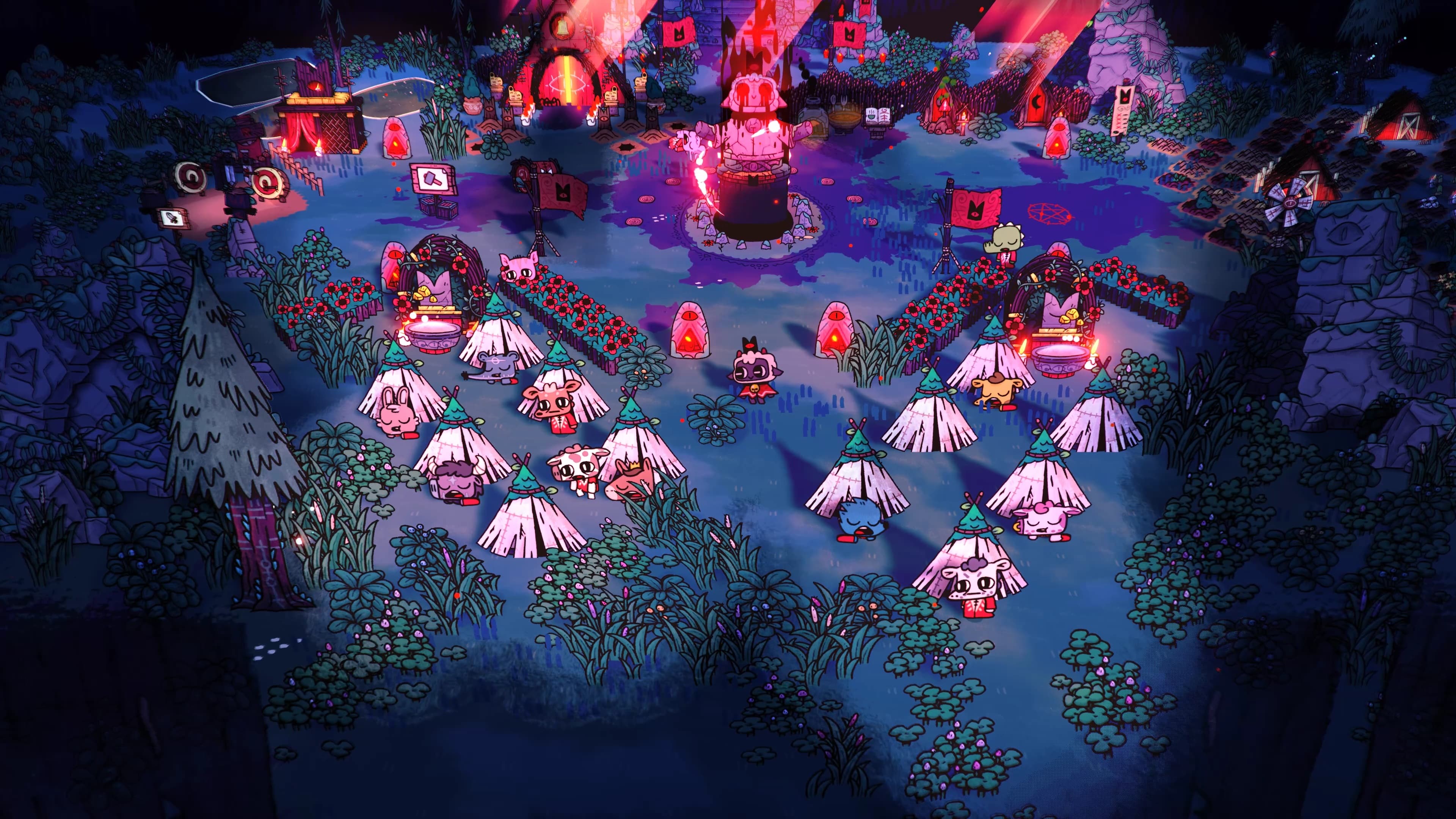 Cult of the Lamb takes inspiration from roguelike greats with some