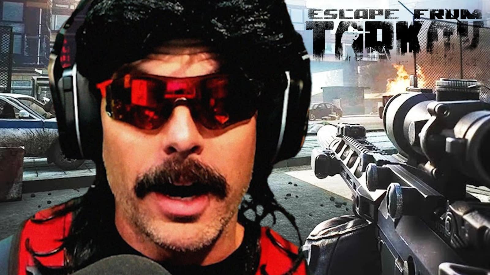 Dr Disrespect styles on tarkov opponent