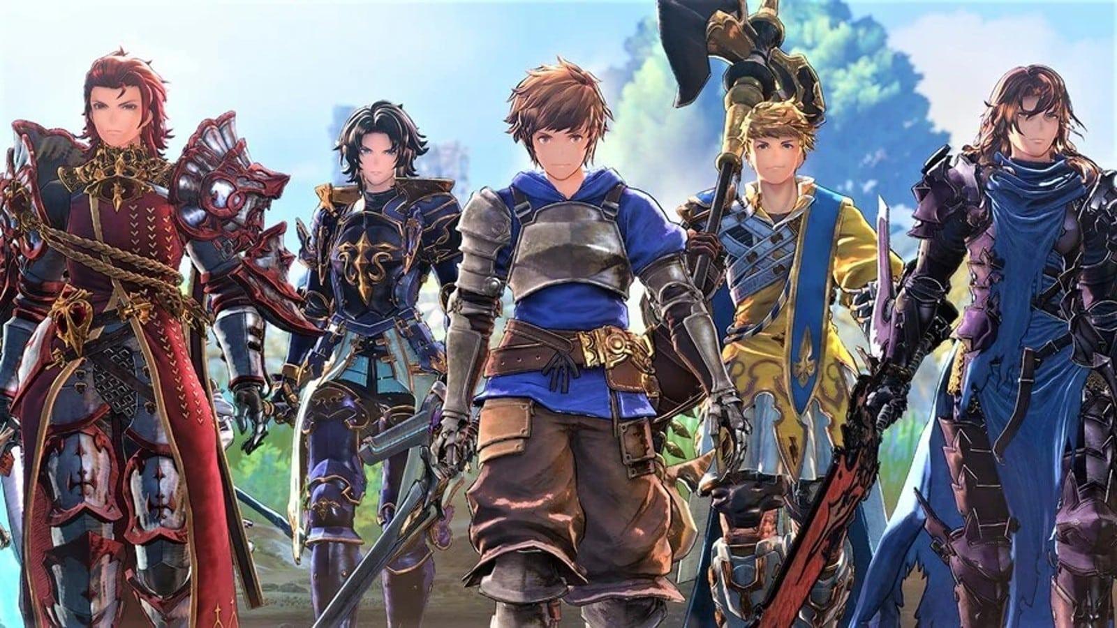 An image of the core party members in Granblue Fantasy: Relink.