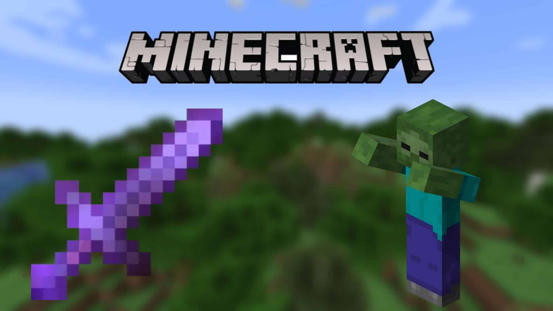 How to make an Enchanted Wooden Sword in Minecraft