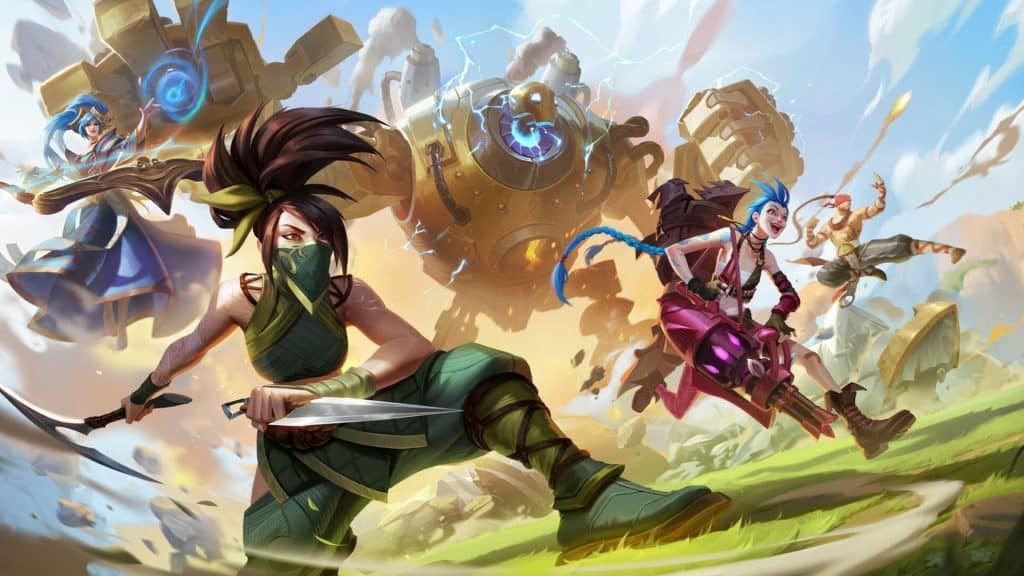 League of Legends characters mid battle