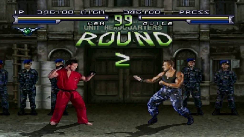 Ken vs Guile in Street Fighter the Movie