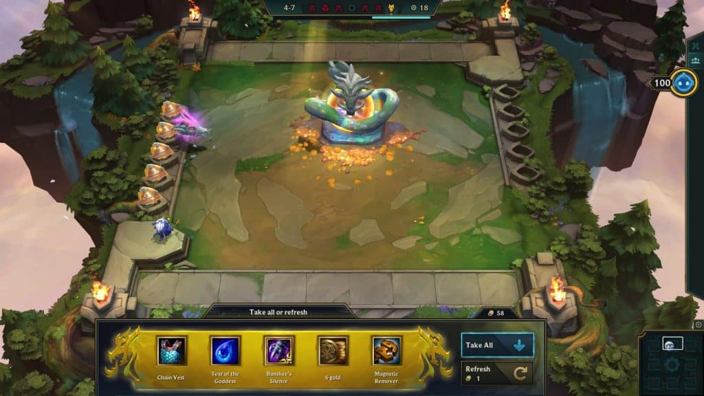 Order Treasure Dragon in TFT Set 7.5