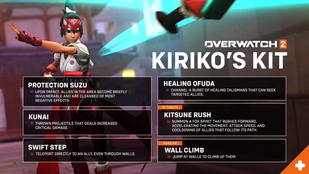 Overwatch 2 Kiriko ability list