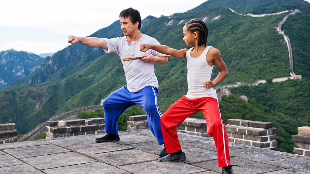 an image of jaden smith and jackie chan in the karate kid