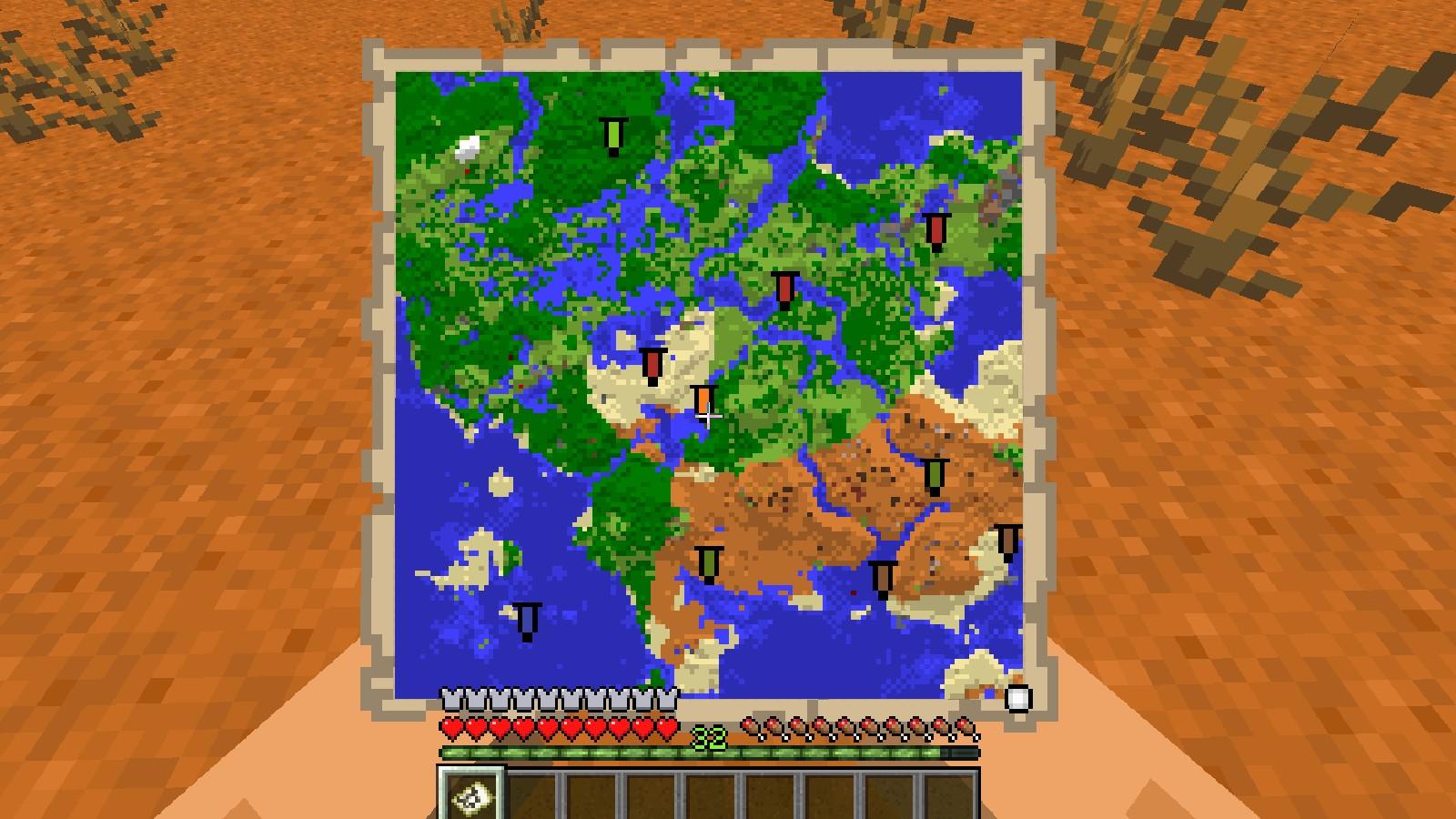 I created a mini Minecraft world based off many other designs here
