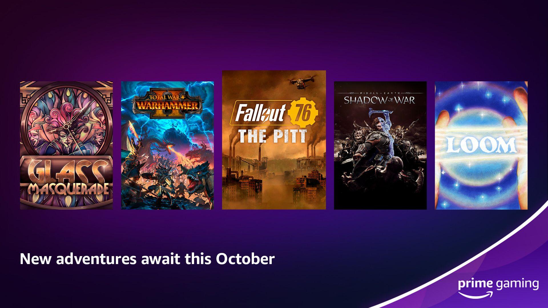 October's 'free' games with  Prime Gaming have been revealed