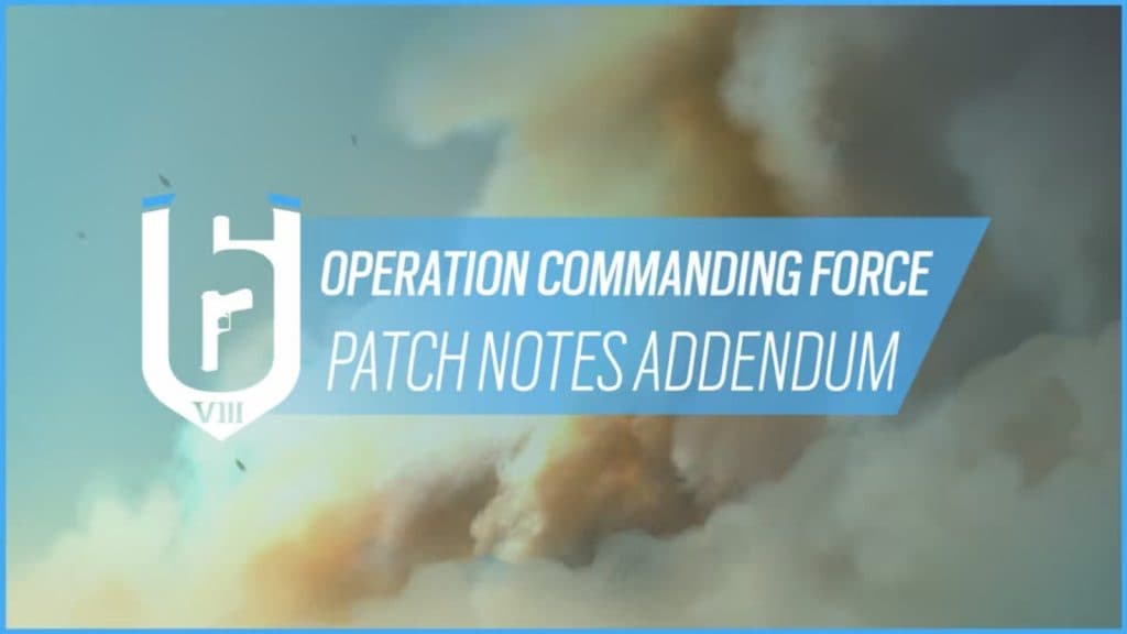 official operation commanding force patch notes
