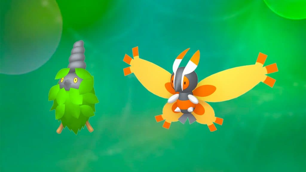 Burmy evolving into Mothim in Pokemon GO