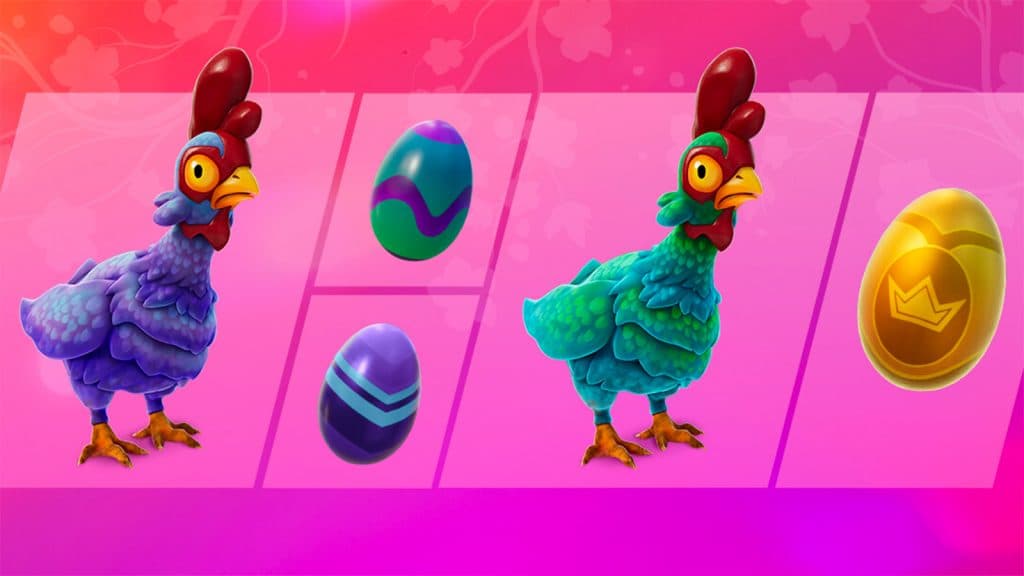 Chickens and Eggs appearing in Fortnite Spring Breakout event