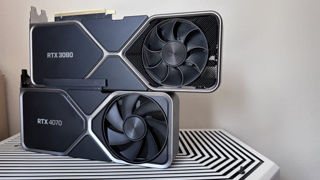 RTX 3080 FE and RTX 4070