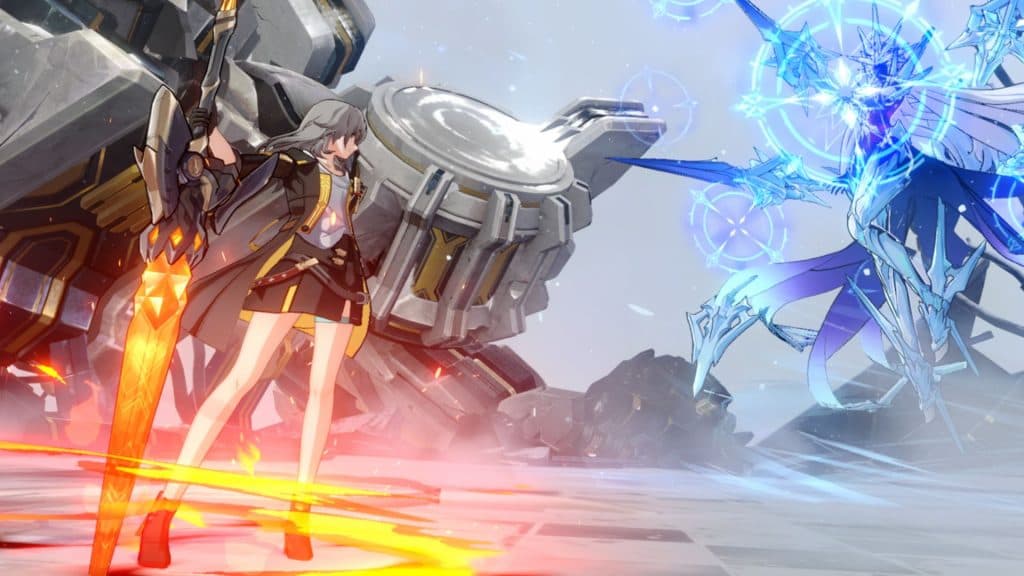 Honkai Star Rail main protagonist fighting