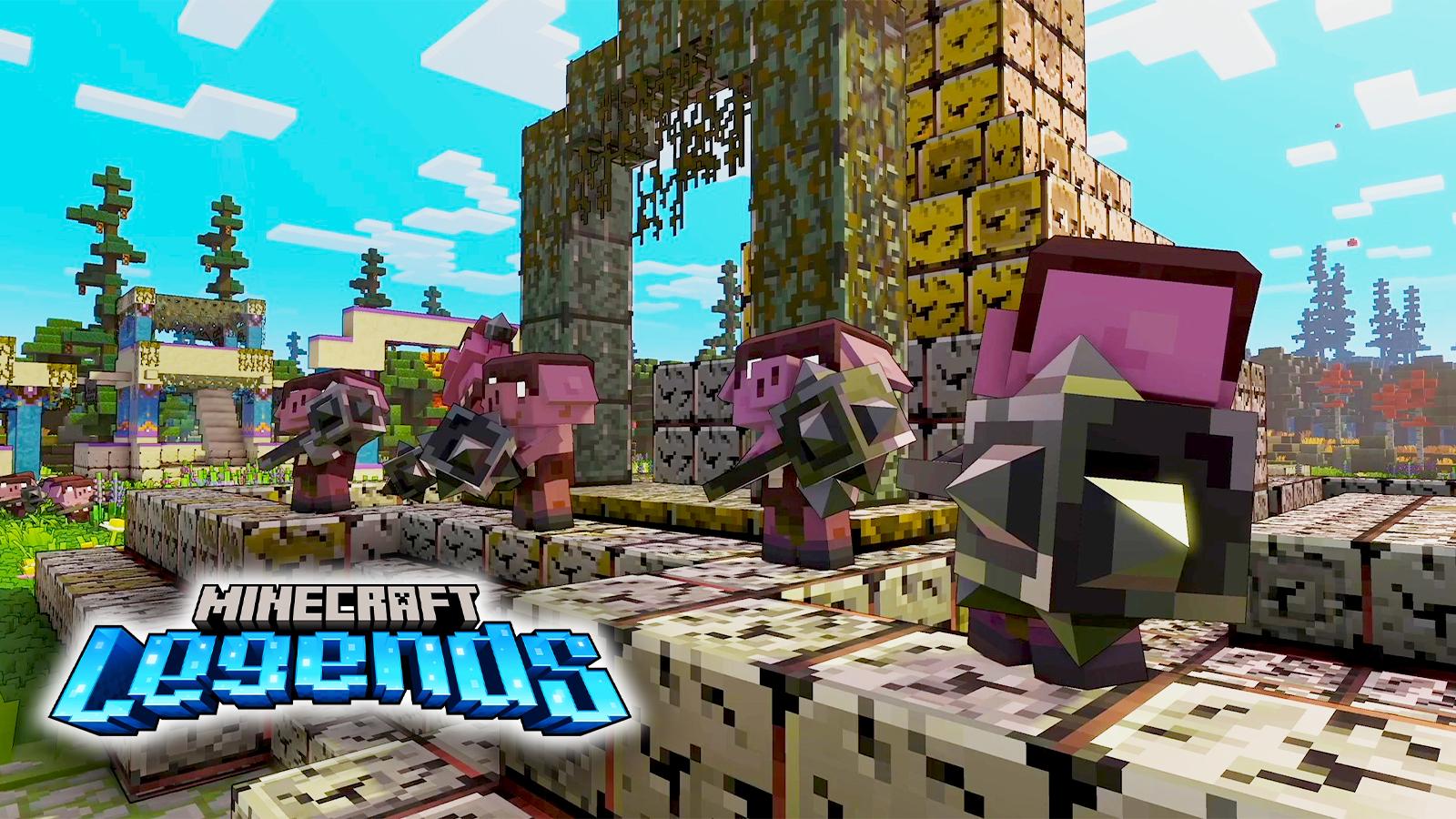I Fought the Piglins from Minecraft Legends in Minecraft 