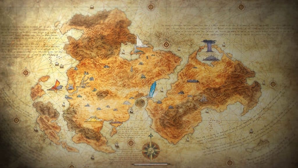 valisthea world map marked in final fantasy 16
