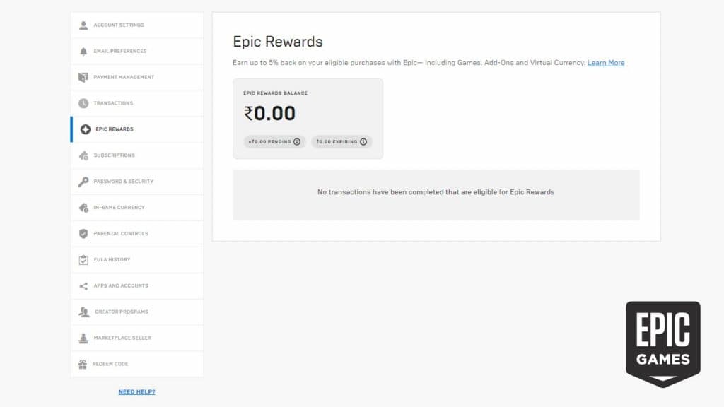 Epic Games Store Launches Rewards Program