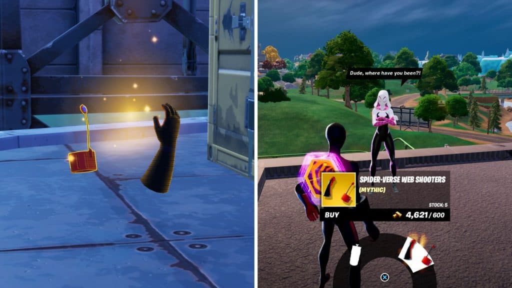 Spider-Verse Web Shooters in Fortnite