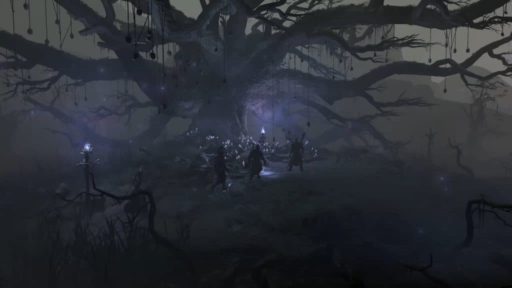 A screenshot from Diablo 4 trailer