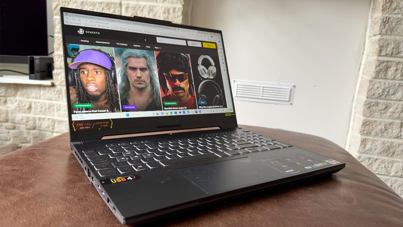 Asus TUF Gaming A15 (2023) laptop review: Don't rock the boat - Dexerto