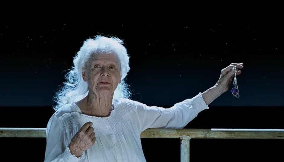 Gloria Stuart in the Titanic alternate ending