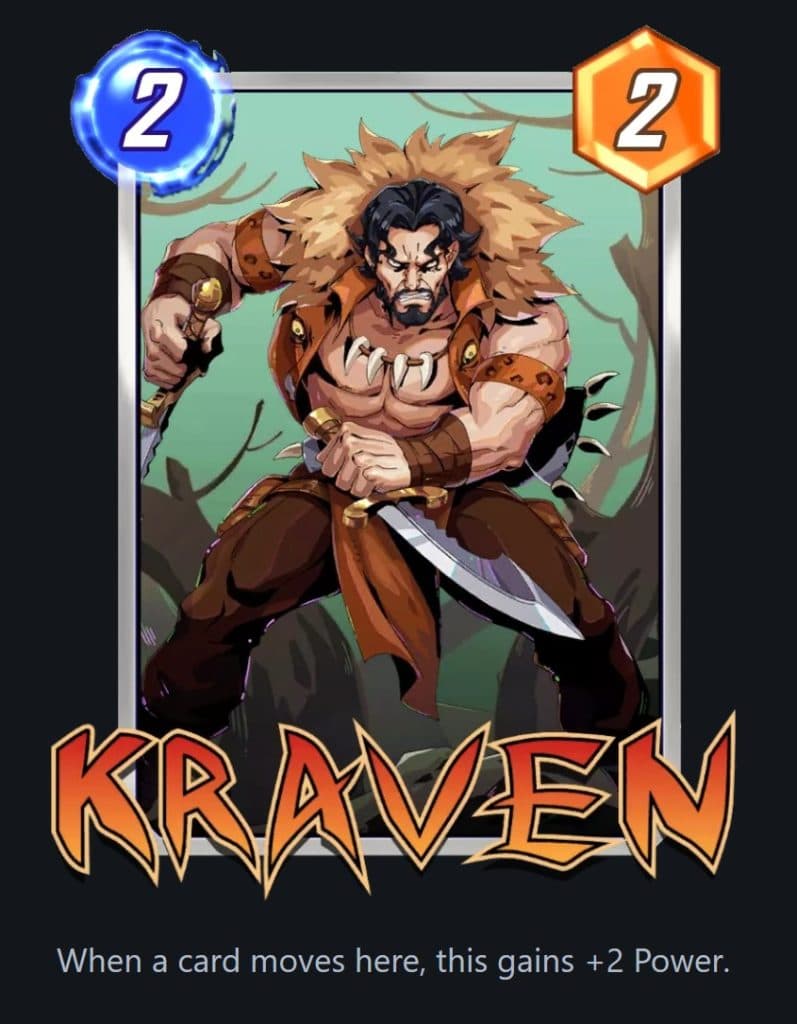 Kraven card in Marvel Snap